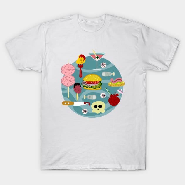 Zombie Brunch T-Shirt by soniapascual